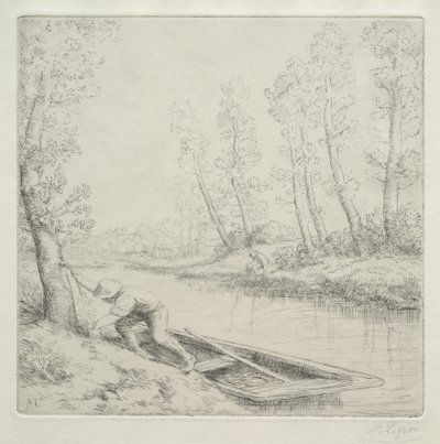 Ráno na řece od Alphonse Legros