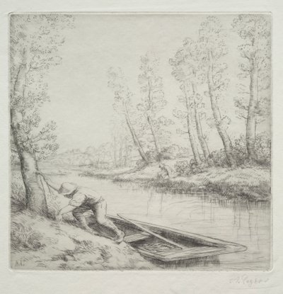 Ráno na řece od Alphonse Legros