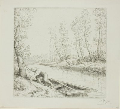 Ráno na řece od Alphonse Legros