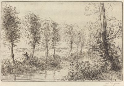 Blízko mlýna (Pres du moulin) od Alphonse Legros