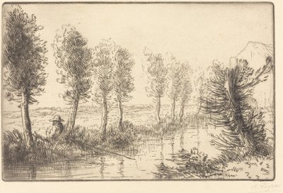 Nedaleko Mill Pres du moulin. od Alphonse Legros