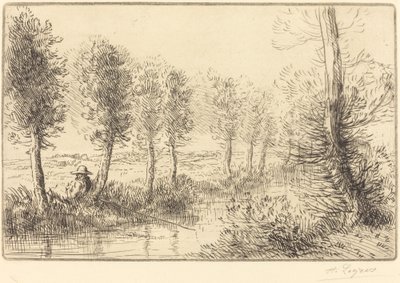 Nedaleko Mill Pres du moulin. od Alphonse Legros
