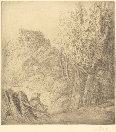 Stará vesnice Staré Město. od Alphonse Legros
