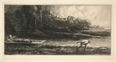 Lodní krajina od Alphonse Legros