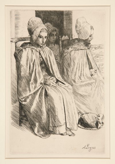 Paysannes des Environe de Boulogne (rolnické ženy v sousedství Boulogne) od Alphonse Legros
