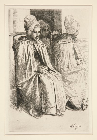 Selské ženy v sousedství Boulogne od Alphonse Legros
