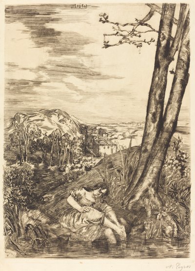 Rolník si myje nohy Rolník si myje nohy, 1860. od Alphonse Legros