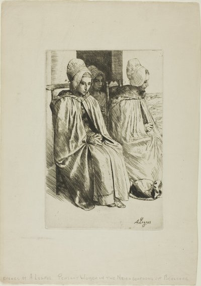 Venkovské ženy z okolí Boulogne od Alphonse Legros