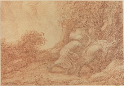 Sedlák a osel od Alphonse Legros