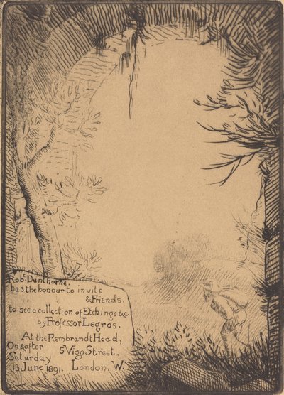 Talíř vyrobený pro výstavu v Dunthorne Home Talíř vyrobený pro výstavu v.... od Alphonse Legros