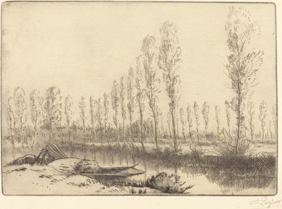 Topoly poblíž Amiens od Alphonse Legros