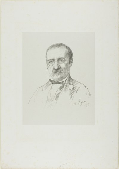 Portrét Champfleury od Alphonse Legros