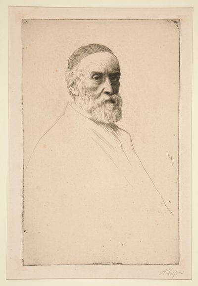 Portrét G.F. Watts, R.A. od Alphonse Legros