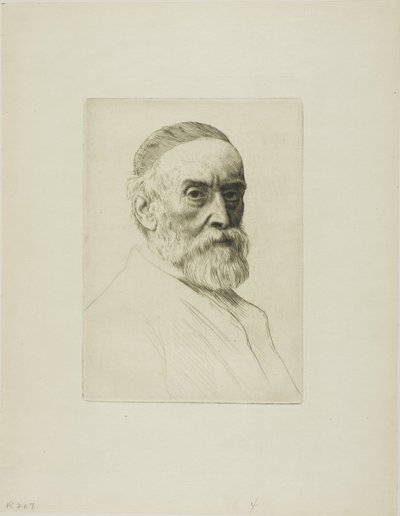 Portrét G. F. Wattse, R.A. od Alphonse Legros