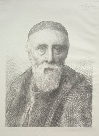 Portrét George Frederic Watts (2. deska) od Alphonse Legros