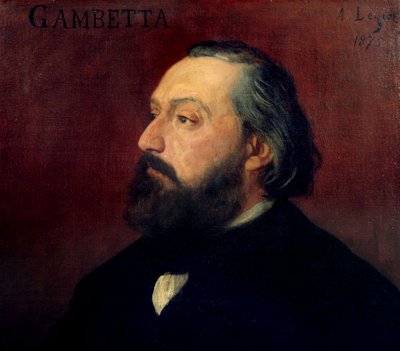 Portrét Leona Gambetty (1838-1882) francouzského politika. Obraz Alphonse Legrose (1837-1911) z roku 1875. Muzeum Orsay. od Alphonse Legros
