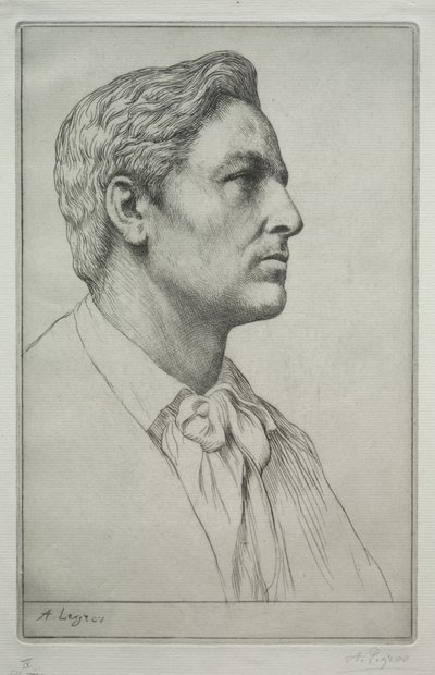 Portrét sira Charlese Holroyda od Alphonse Legros