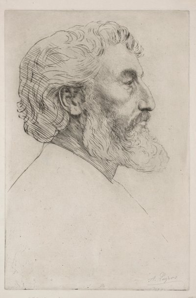Portrét Sira Fredericka Leightona První deska. od Alphonse Legros
