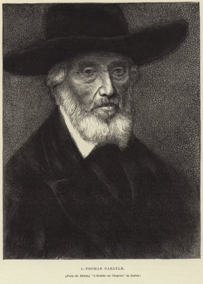Portrét Thomase Carlylea od Alphonse Legros