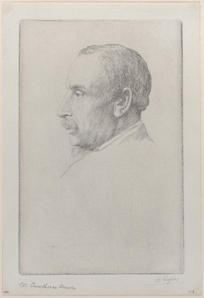 Portrét Williama Cawthorne Unwina, 1892. od Alphonse Legros