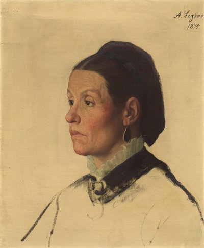 Portrét ženy, 1875. od Alphonse Legros
