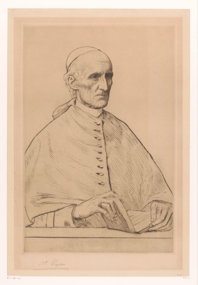 Portrét kardinála Henryho Eduarda Manninga, arcibiskupa westminsterského od Alphonse Legros