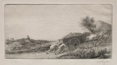 Přinášení sena. od Alphonse Legros