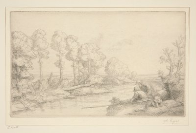 Odpočinek u řeky od Alphonse Legros