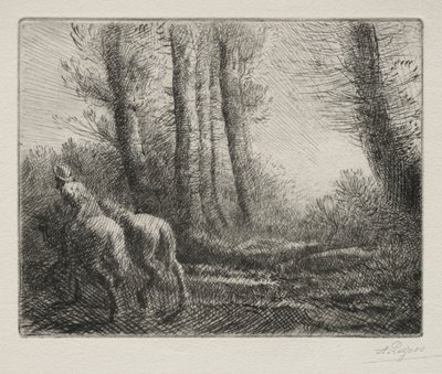 Návrat z obdělávání země. od Alphonse Legros