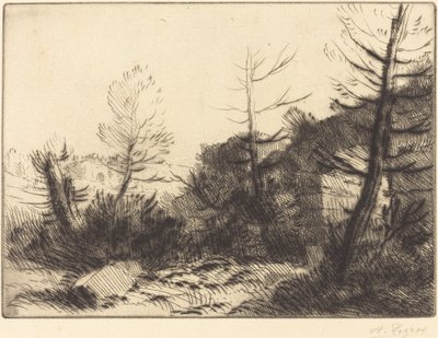 Roman Ruin Ruine Romane. od Alphonse Legros