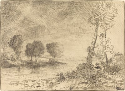 Losos Fisher Rybář lososů. od Alphonse Legros