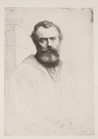 Autoportrét (třetí deska) od Alphonse Legros