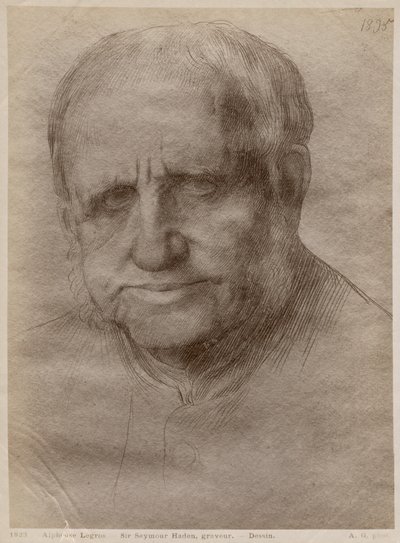Sir Francis Seymour Haden, lept, 1895 (zlato na papíře) (viz také 414599) od Alphonse Legros