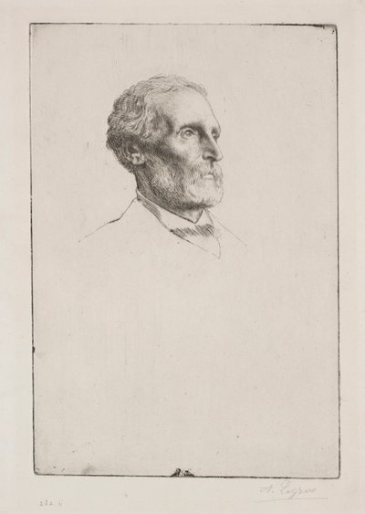 Sir Frederick W. Burton. od Alphonse Legros