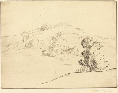 Malý kopec (Le coteau) od Alphonse Legros