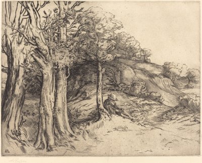 Osamělost (osamělost (krajina)) od Alphonse Legros