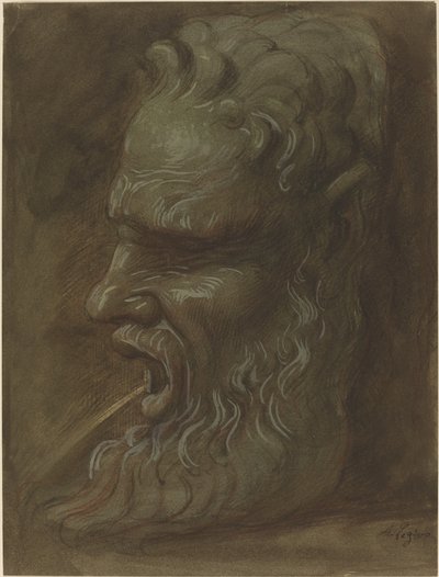 Studium masky. od Alphonse Legros