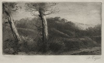 Západ slunce. od Alphonse Legros