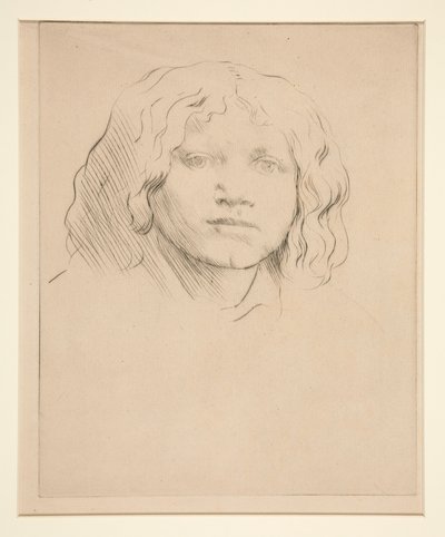 Hlava italského dítěte od Alphonse Legros