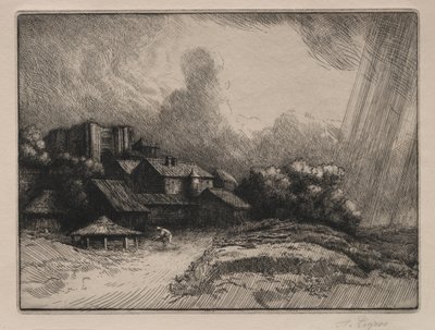 The Abbey Farm od Alphonse Legros