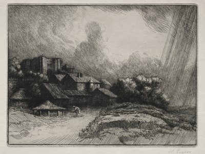 The Abbey Farm. od Alphonse Legros