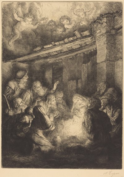 Klanění pastýřů od Alphonse Legros