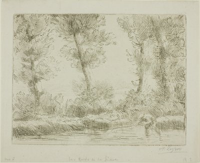 Banks of the Liane od Alphonse Legros