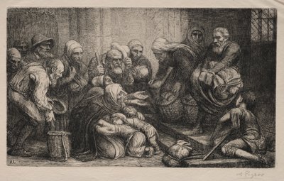 Žebráci z Brugg od Alphonse Legros