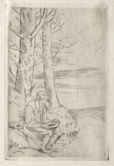 Slepý žebrák. od Alphonse Legros