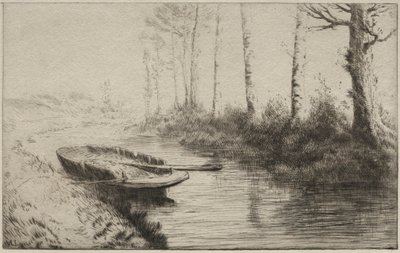 Kanál, ráno od Alphonse Legros