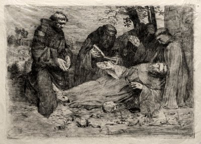 Smrt svatého Františka od Alphonse Legros