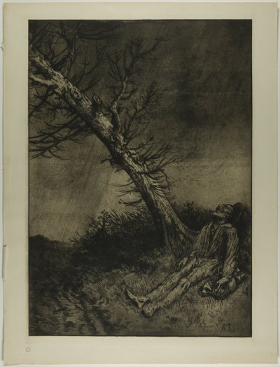 Smrt tuláka od Alphonse Legros
