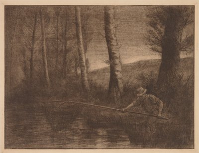 Ryba v síti obruče od Alphonse Legros