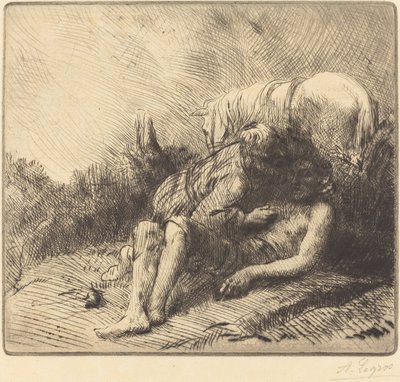Dobrý Samaritán od Alphonse Legros